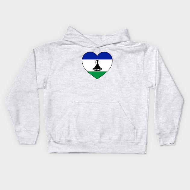 Heart - Lesotho Kids Hoodie by Tridaak